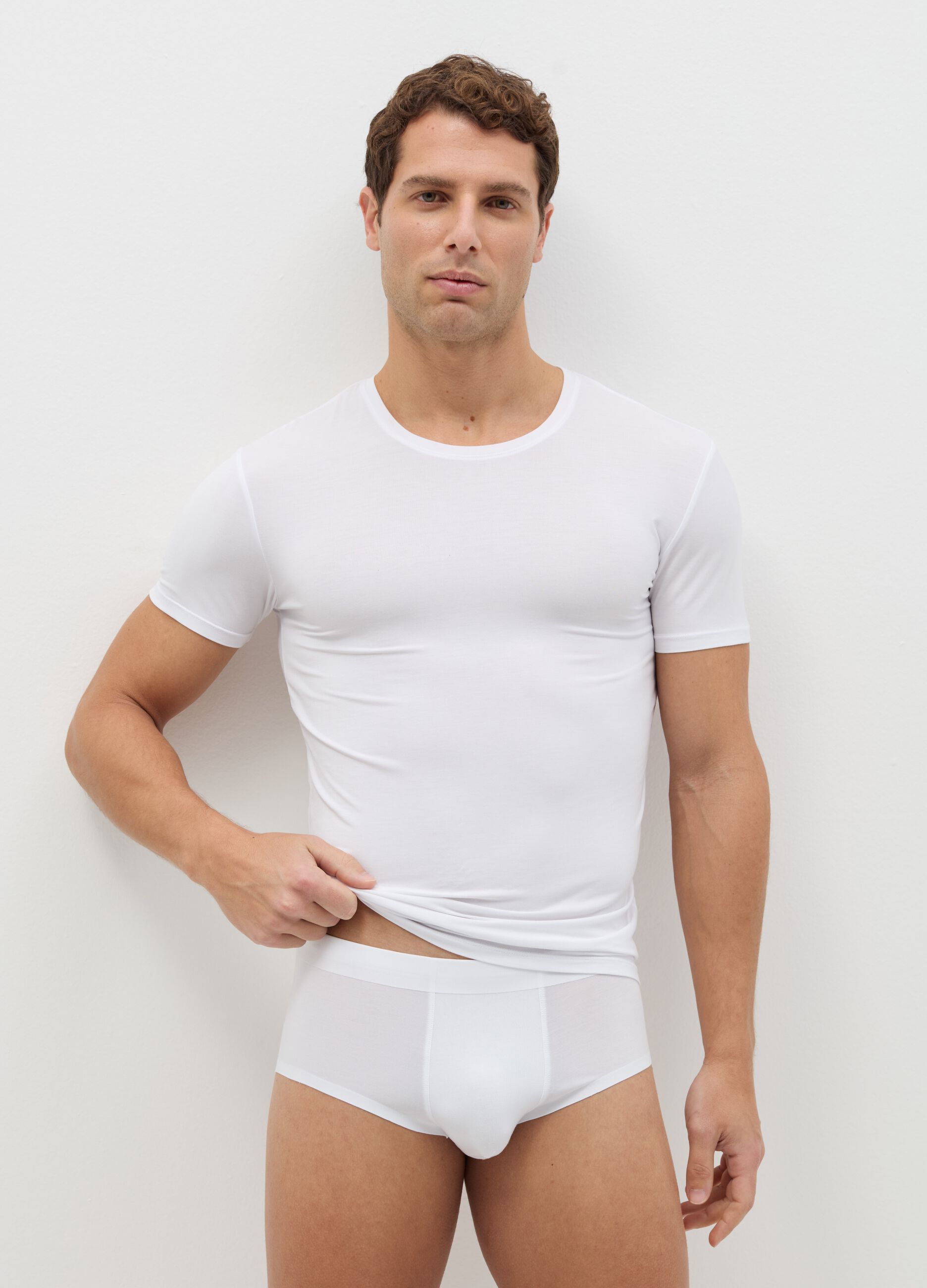 Two-pair pack briefs in stretch modal