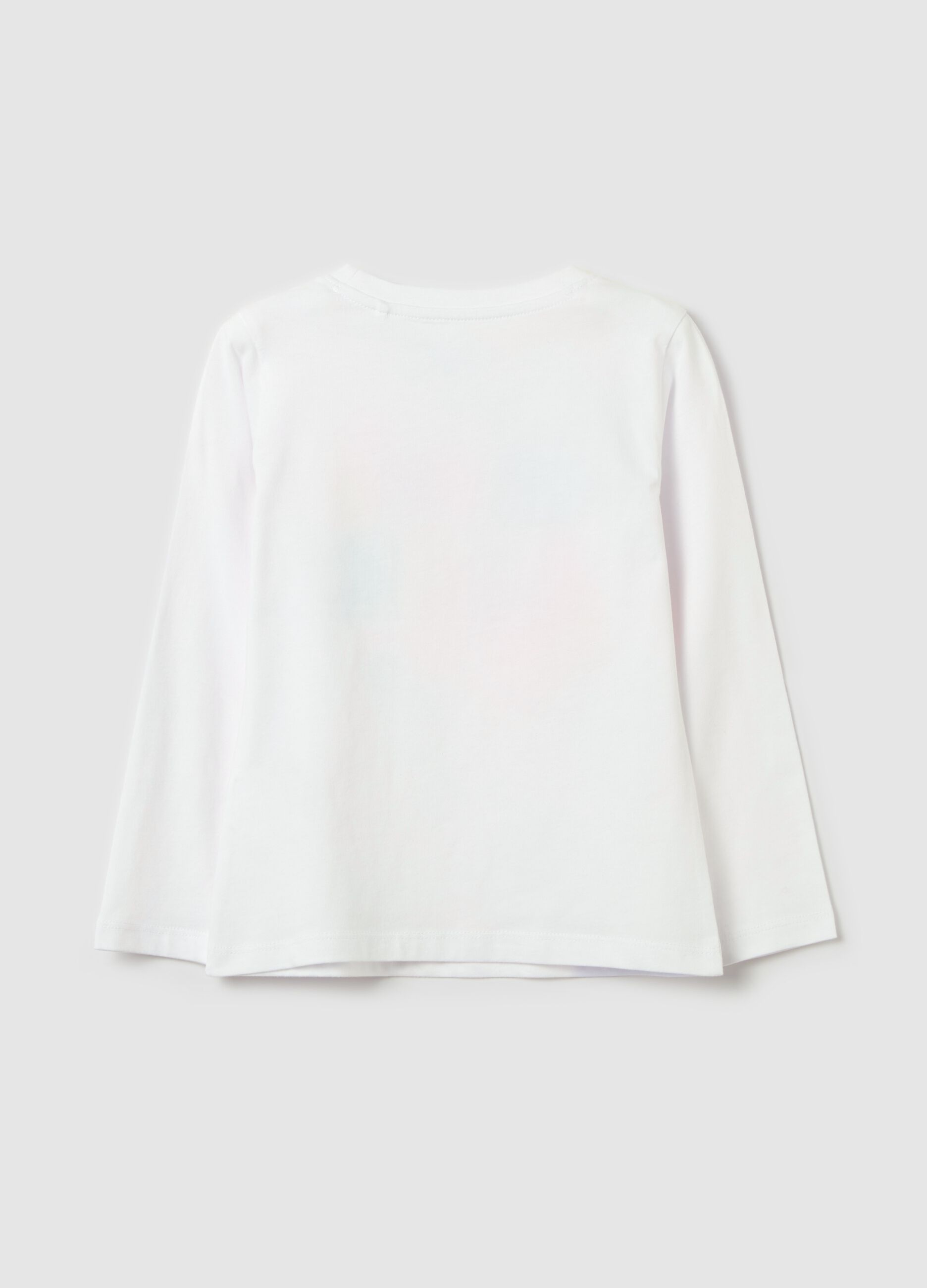 T-shirt maniche lunghe stampa "Love & Luck" 