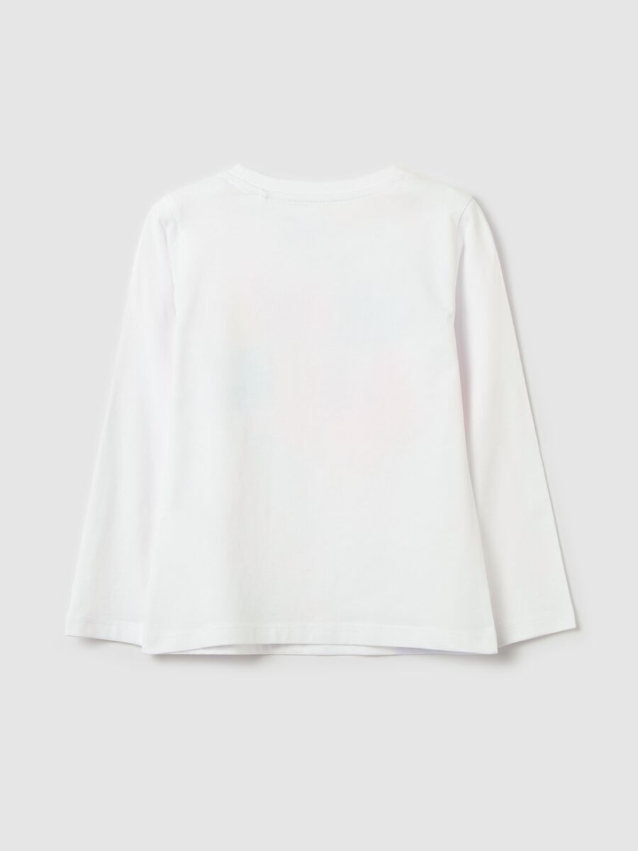 Long-sleeved T-shirt with "Love & Luck” print_1