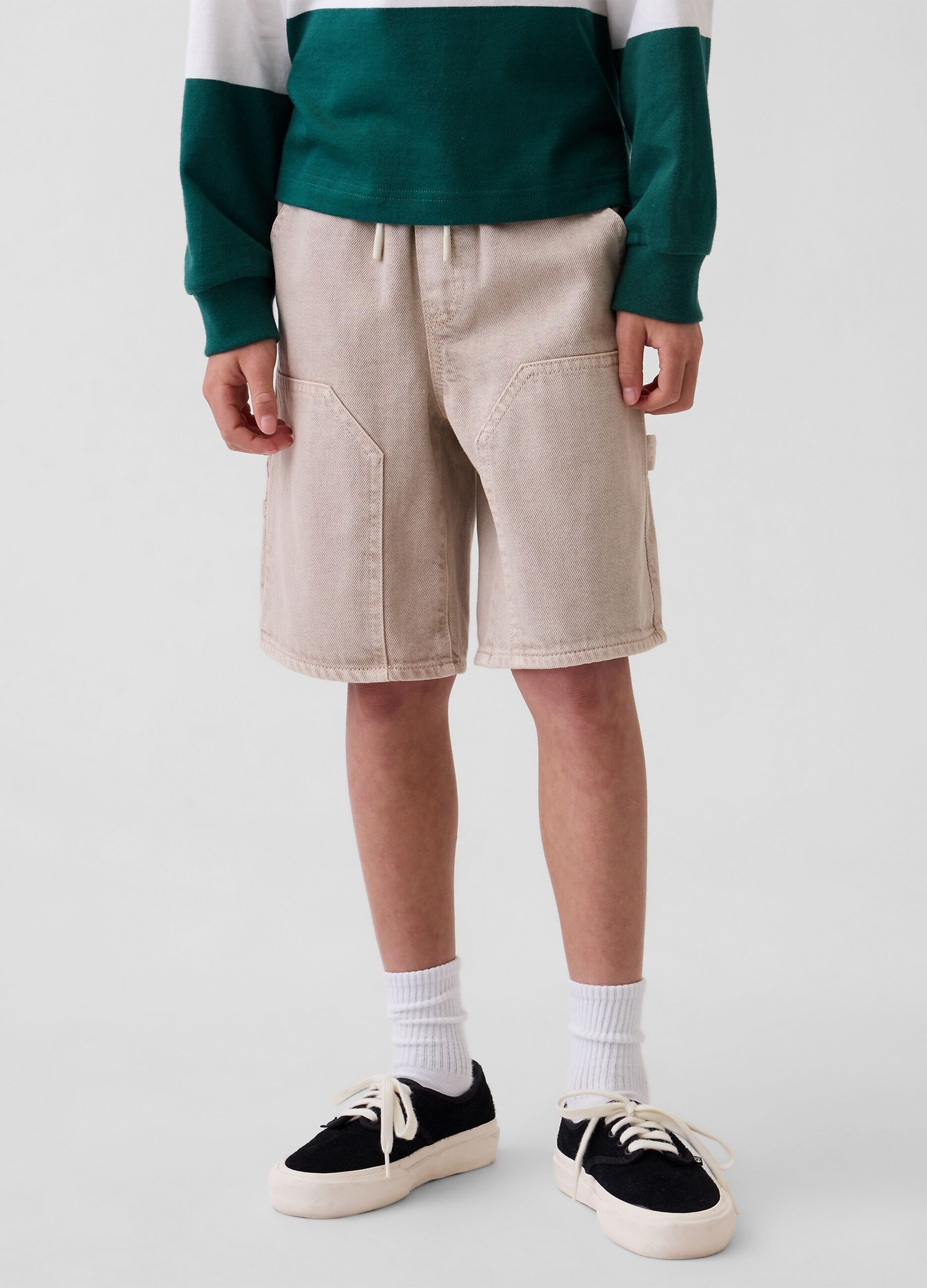 100% cotton cargo shorts