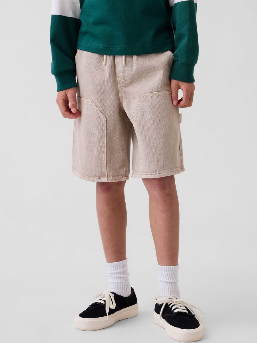 100% cotton cargo shorts_1