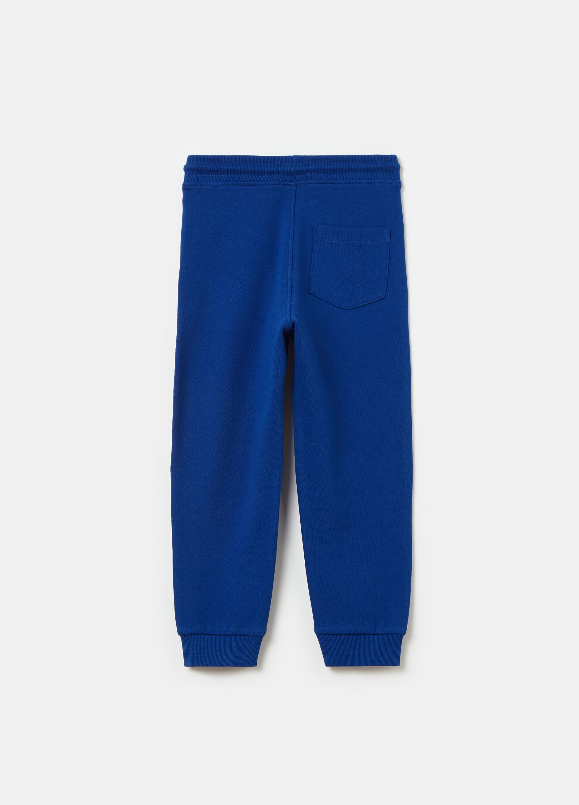 Joggers in felpa con coulisse e stampa
