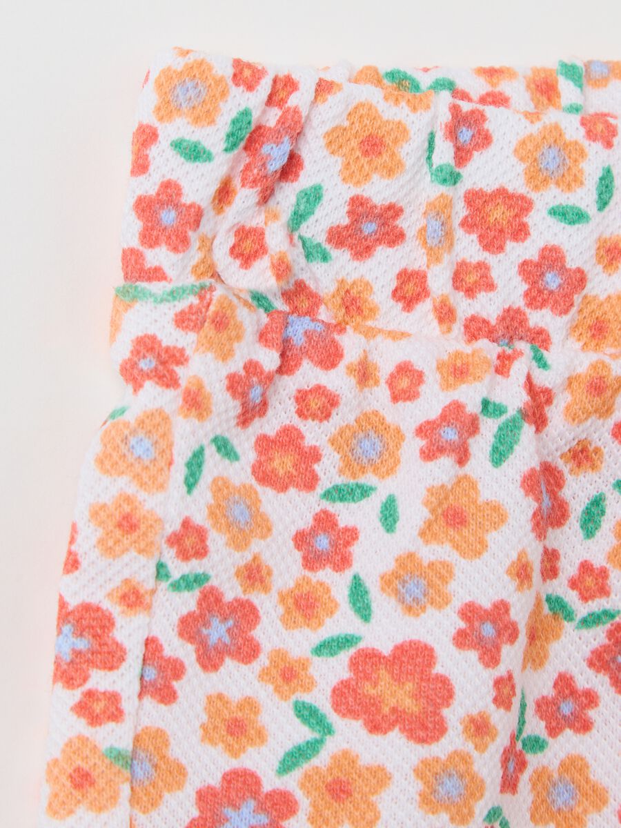 Girls’ trousers in 100% multicoloured cotton with regular fit_3