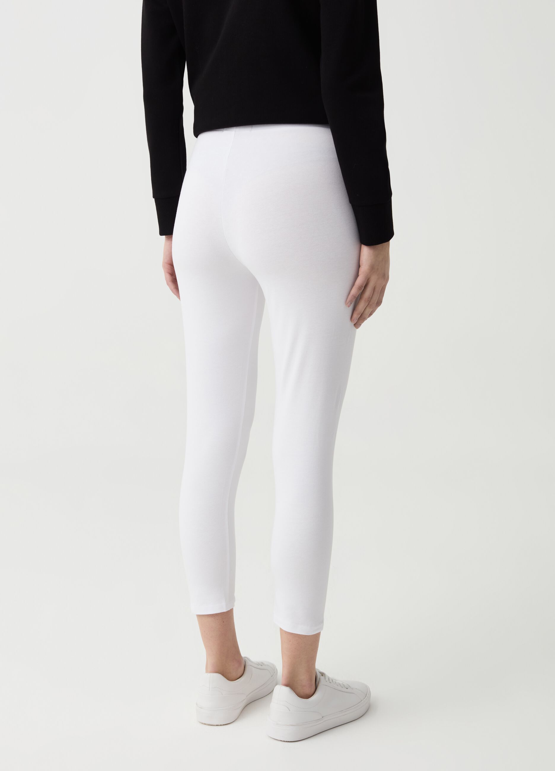 Essential stretch cropped leggings