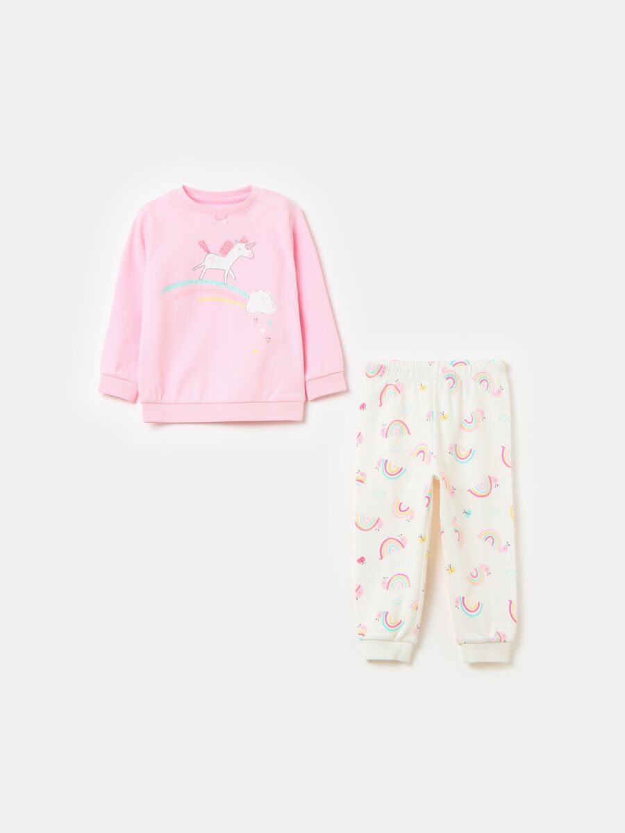 Organic cotton pyjamas with print_0