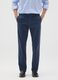 Slim Fit Blue Stretch Cotton Trousers_1