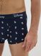 Boxer in cotone elasticizzato blu regular fit con stampa_3