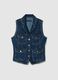 Slim fit pure cotton denim waistcoat_4