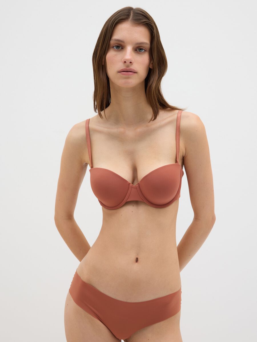 Bandeau bra with underwire_0