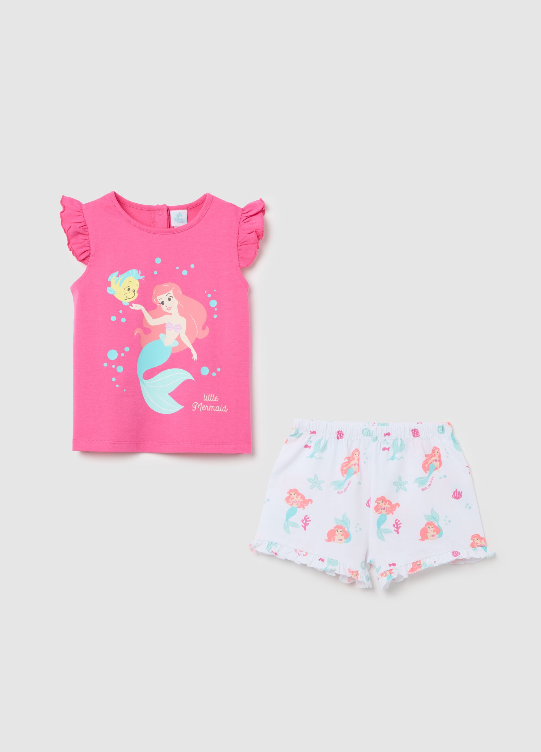 Disney Mermaid Pink Short Pyjama
