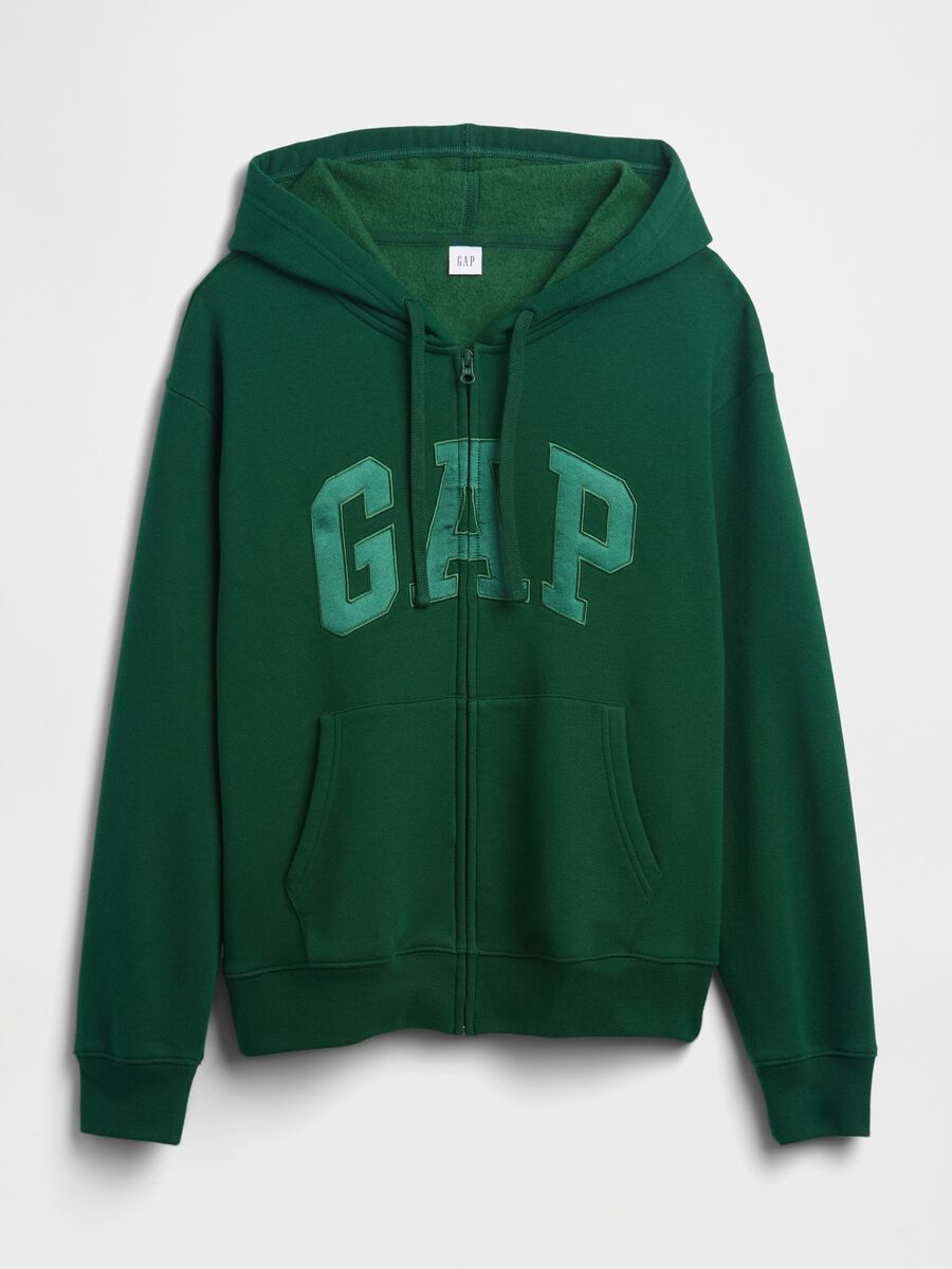 Felpa con cappuccio e logo_4