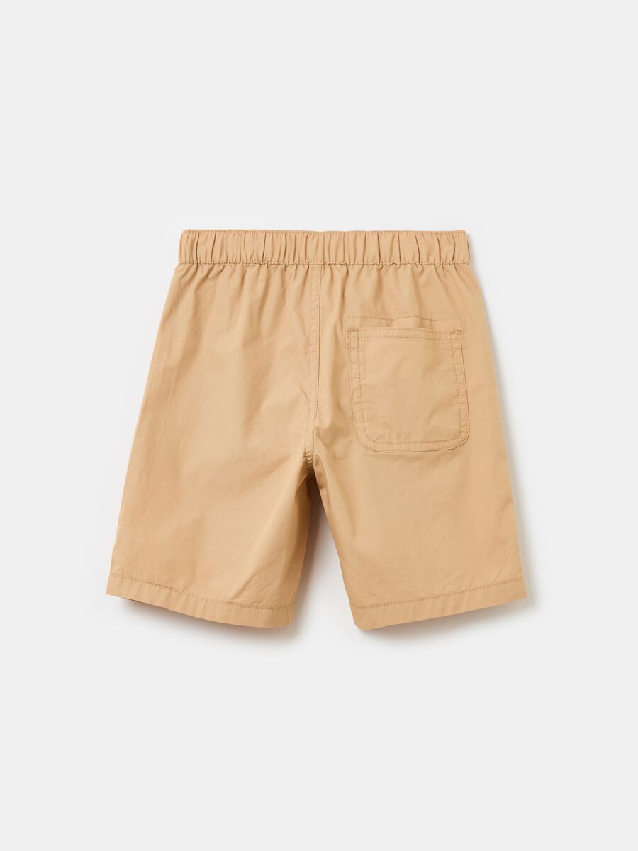 Pull-on Bermuda shorts in cotton_1