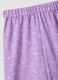 Girls' purple stretch fabric set with floral print_2