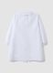 White nursery apron with cute animal embroidery for girls_1