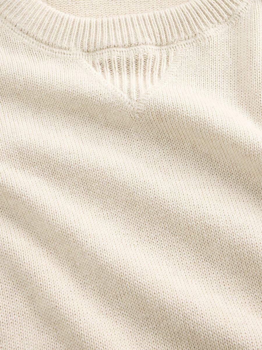 Beige Cotton Sweater_4