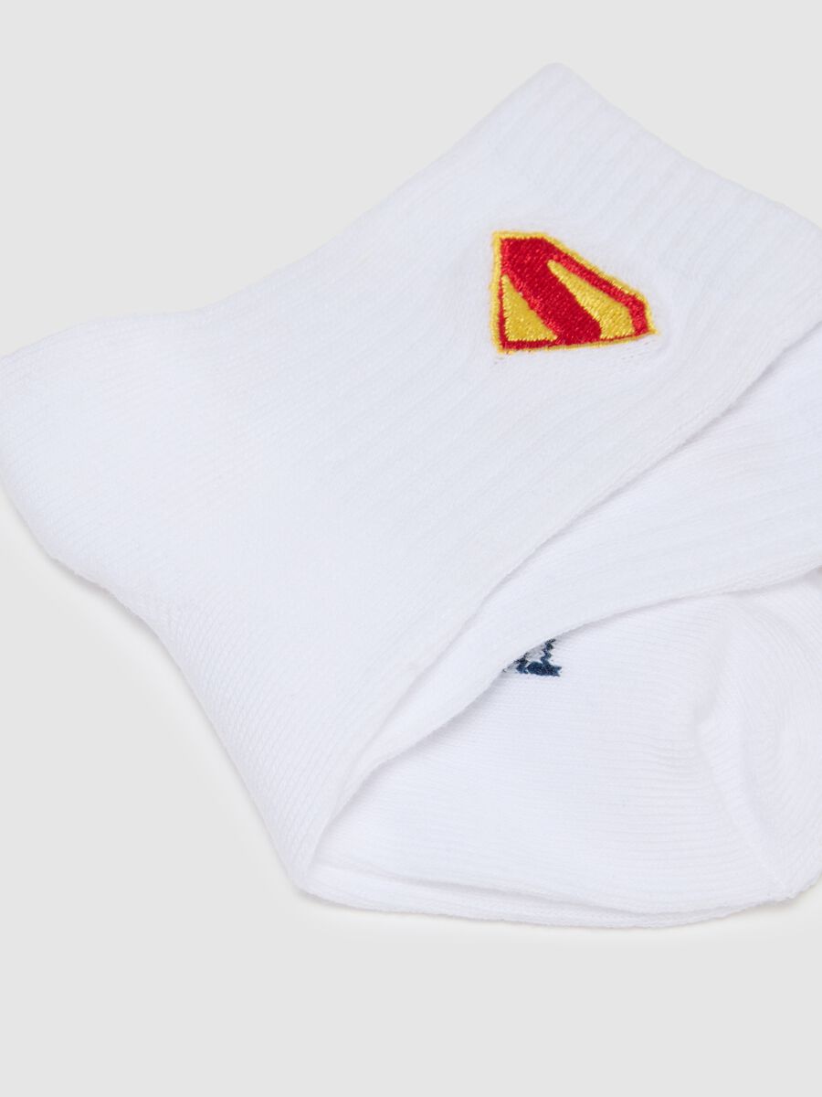 Children's multicolor cotton socks with Superman graphics_1