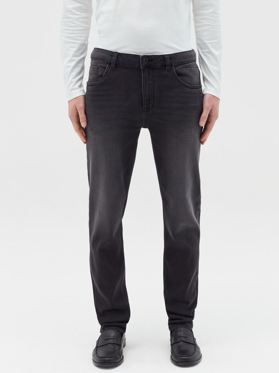 Jeans skinny fit con scoloriture_1