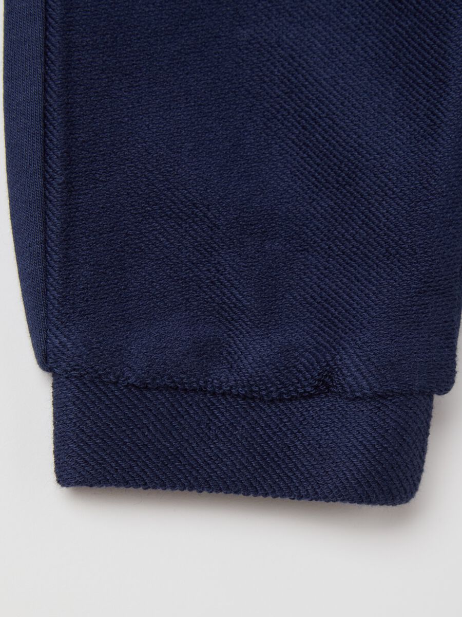 Fleece joggers with drawstring_2