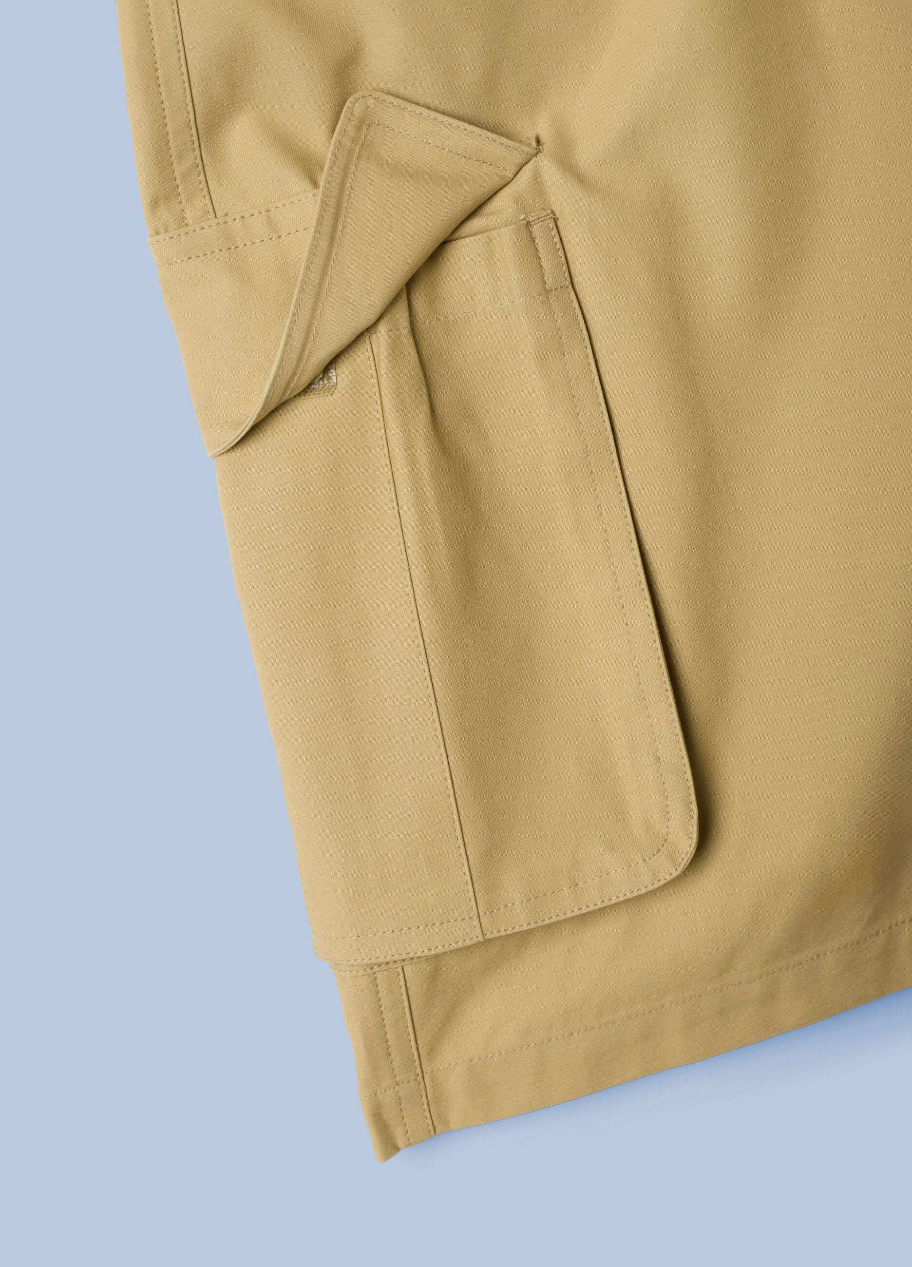 ALTAVIA SAILING beige pure cotton cargo shorts