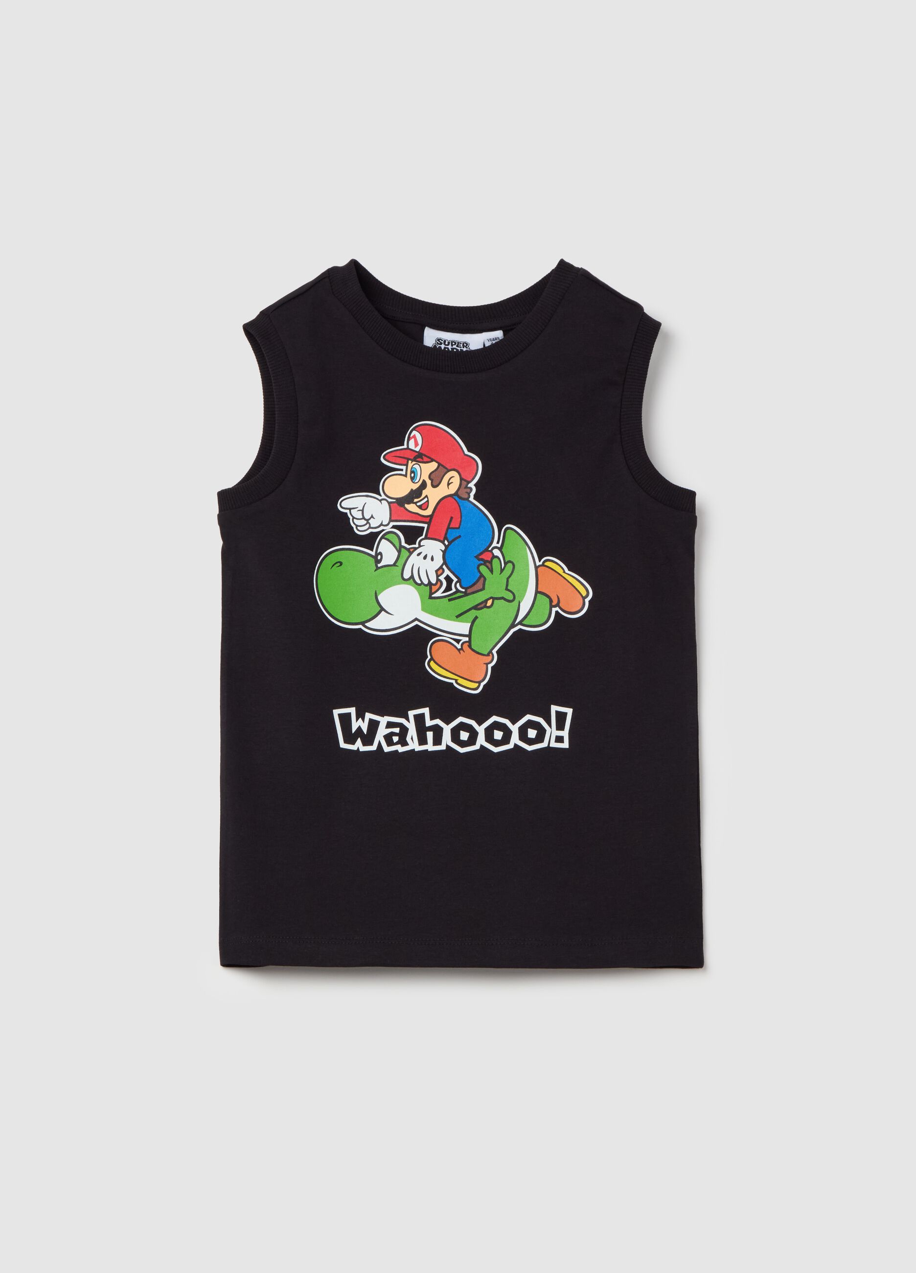 Racer back vest in cotton with Super Mario™ print