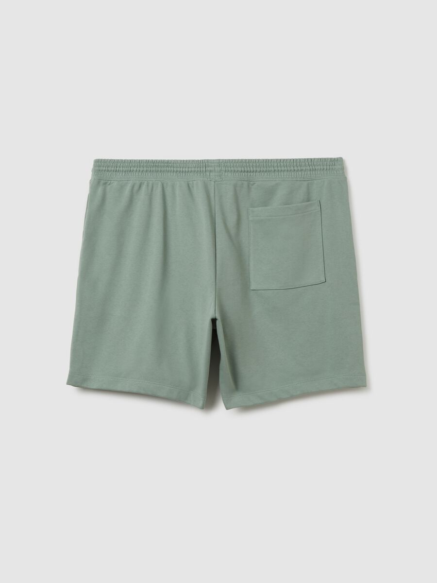 French terry Bermuda joggers with drawstring_2