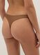Brown Brazilian bikini briefs in stretch fabric_2