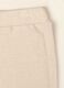 Beige stretch cotton and viscose set with embroidered lettering_3