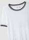 White viscose blend regular fit t-shirt with contrast collar_5