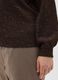 Brown crewneck jumper with lurex effect, over fit_3