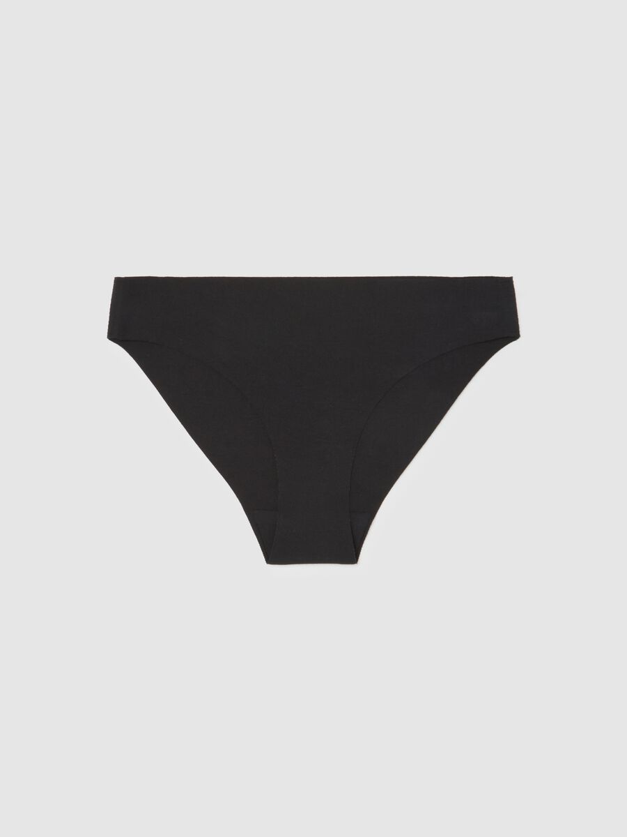 Slip in cotone elasticizzato nero regular fit_4