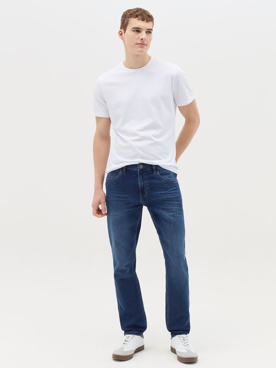 Skinny-fit jeans with fading_0