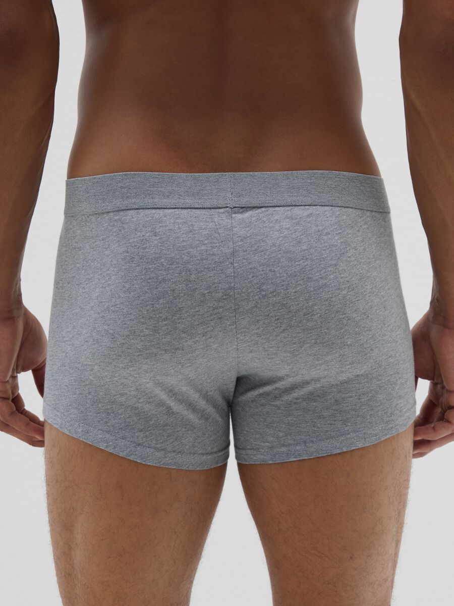Pack of three grey pure cotton boxer shorts regular fit_2