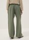 Pantaloni verdi in puro lino con coulisse_2