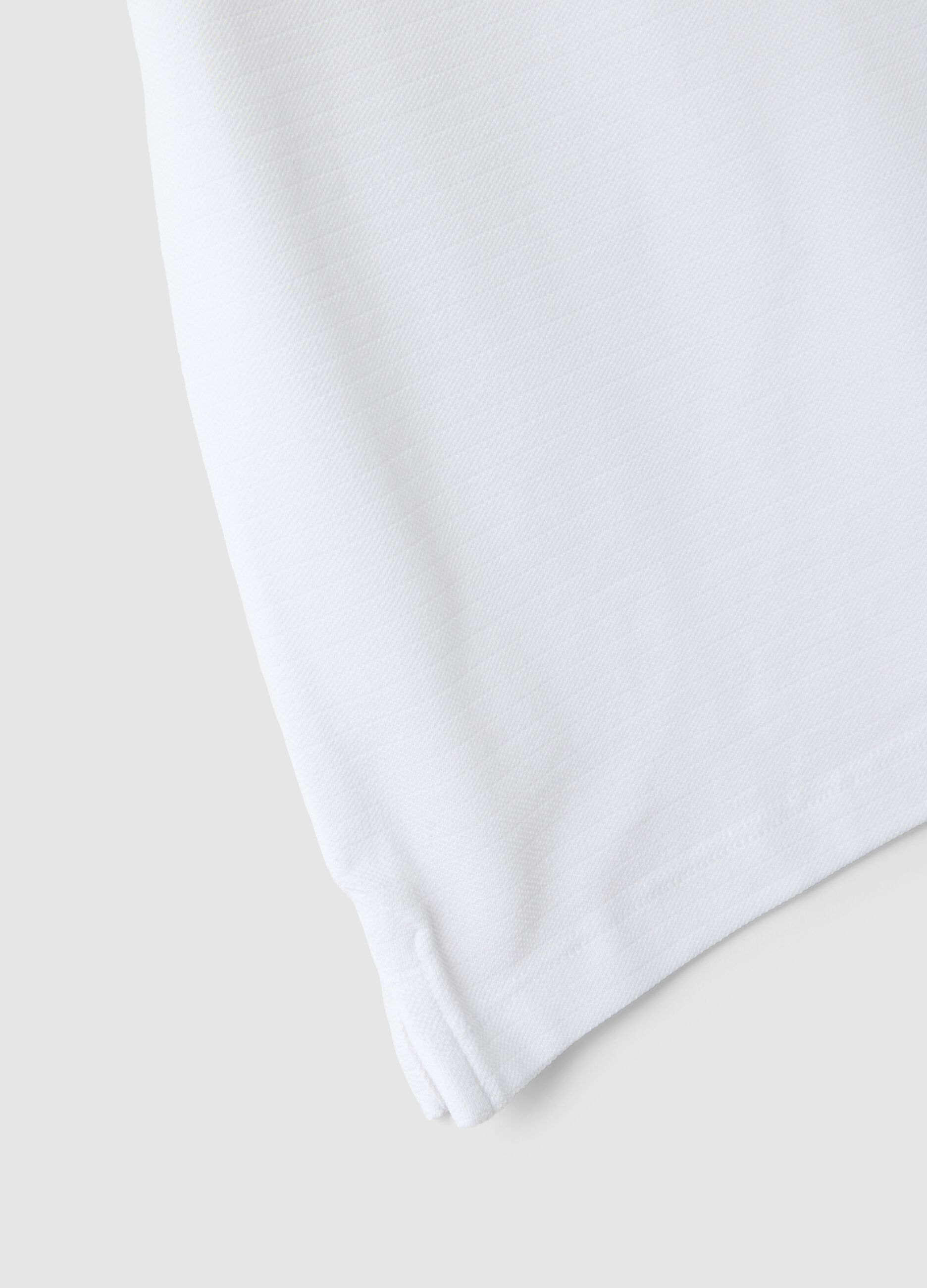 Children's Pure Cotton White Polo Shirt, Regular Fit