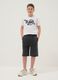 Grey cotton-blend oversized-fit boys' shorts_0