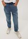 Blue stretch cotton jeans with elasticated waist for boys_2