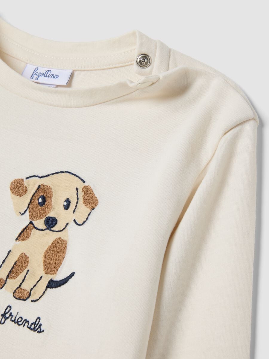 White crew-neck T-shirt in pure organic cotton_2