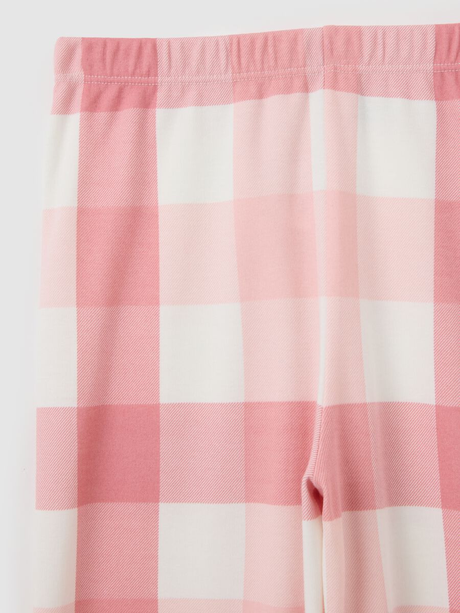 Grey Pyjama with Pink Checkered Trousers_2