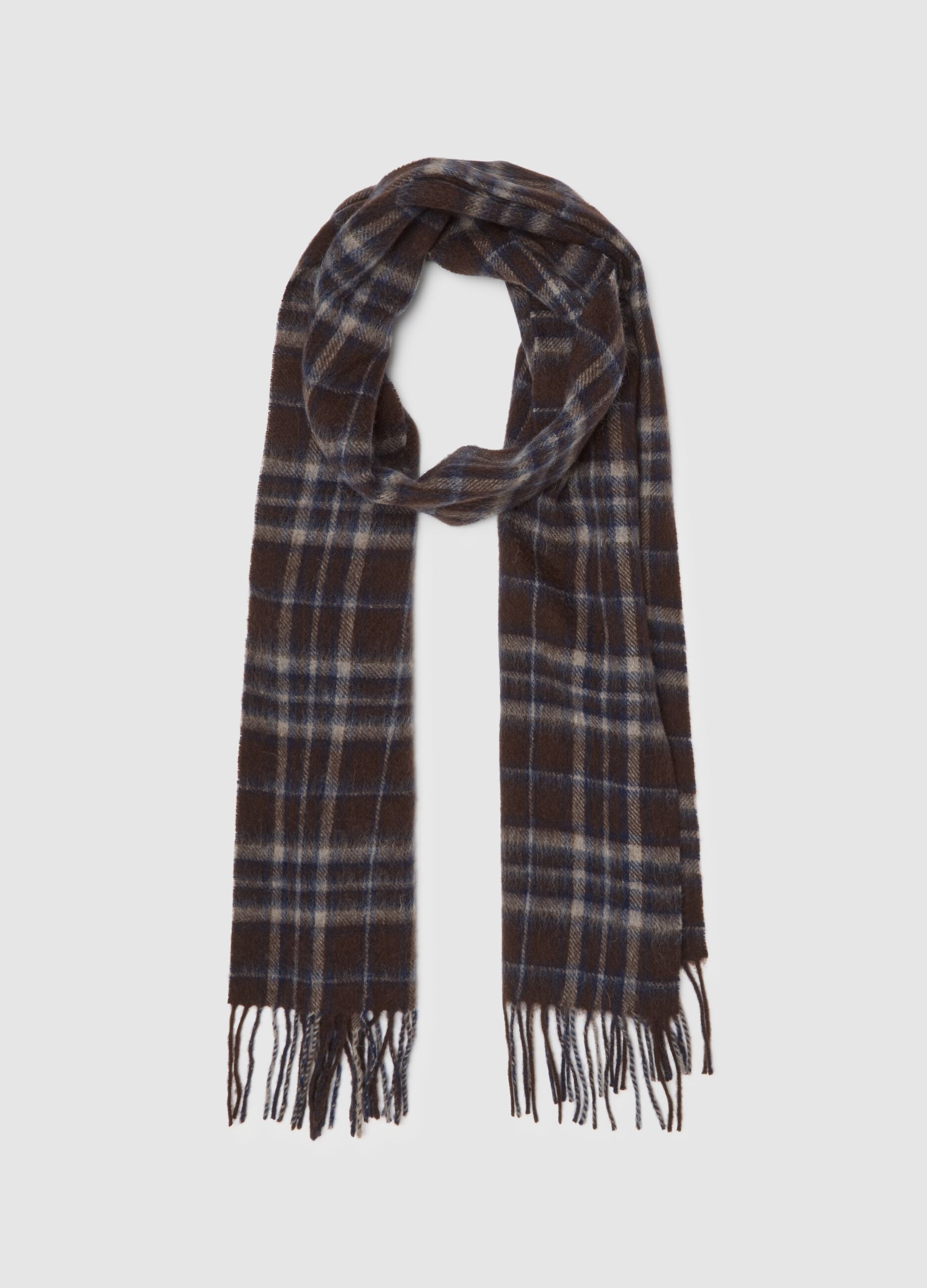 Pure Wool Brown Scarf