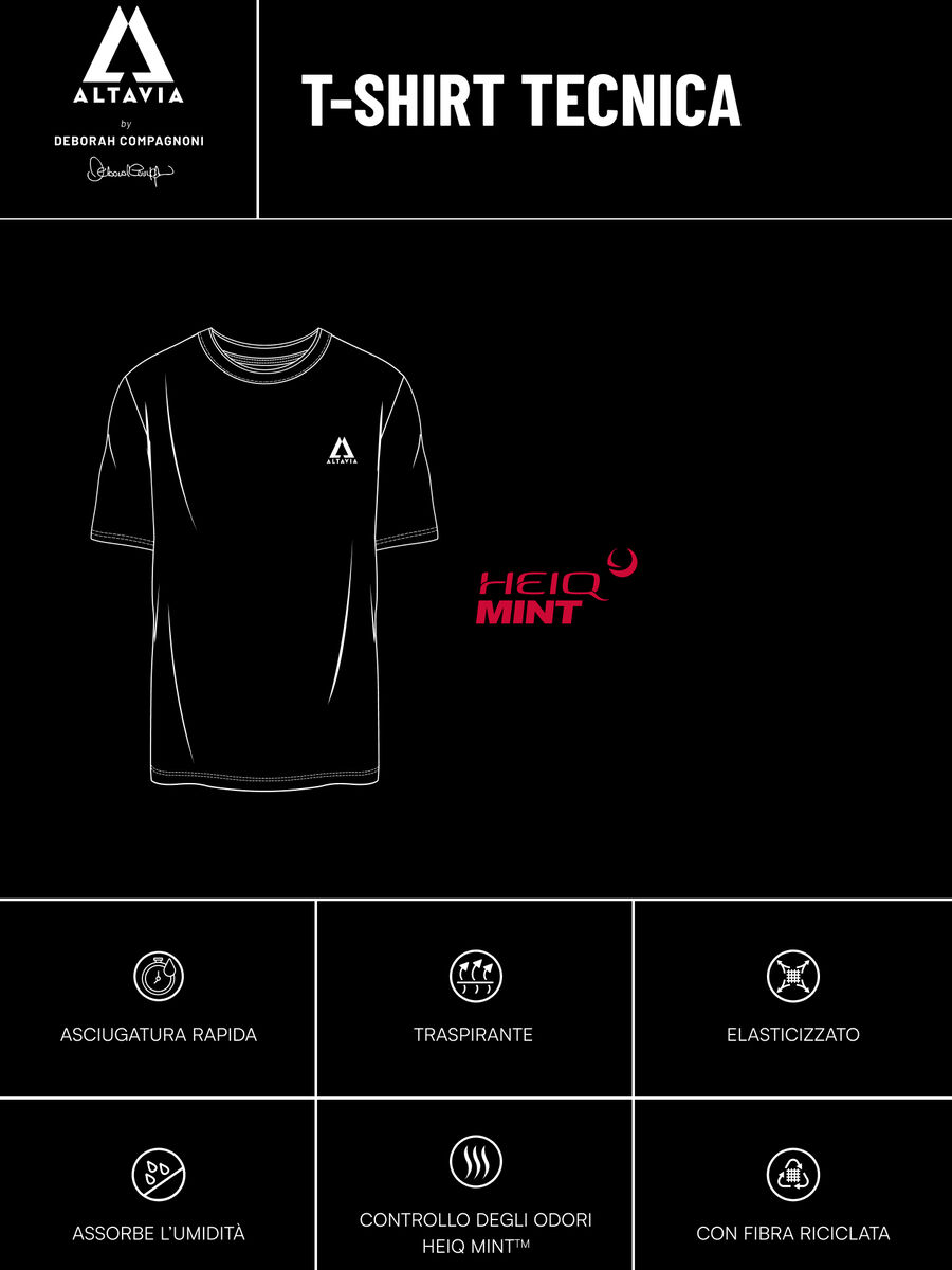 ALTAVIA WITH DEBORAH COMPAGNONI technical sports T-shirt_2