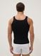 Pure black cotton tank top regular fit_2