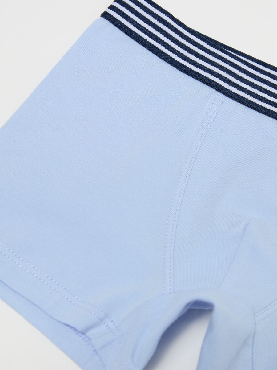 Stretch cotton boxer shorts with striped detail._2