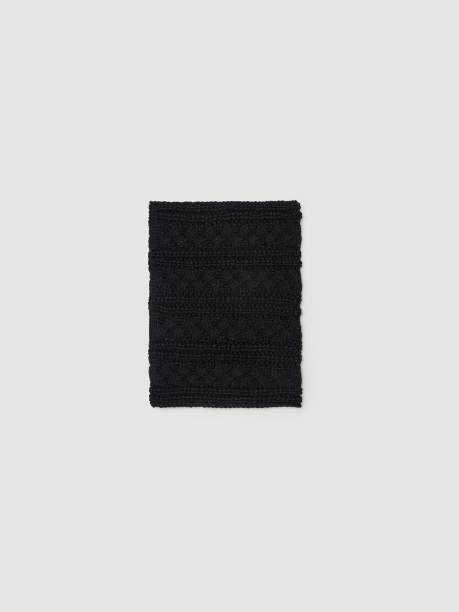 Cable knit neck warmer_0