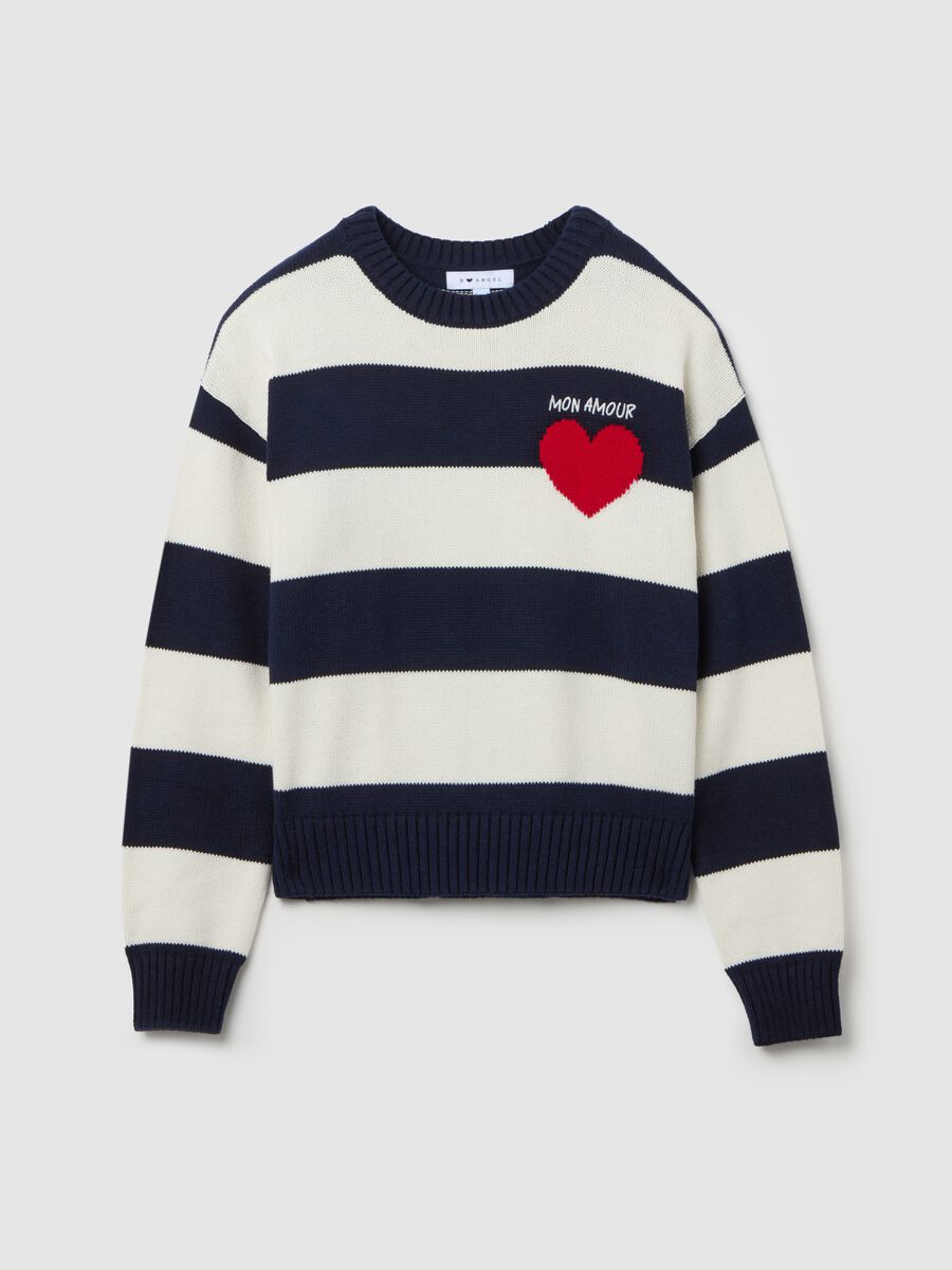 Striped pullover with embroidery_4