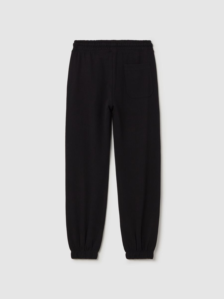 Loose-fit joggers with drawstring and print_4