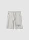 Boys' Grey Pure Cotton Shorts Regular Fit with New York Print_3