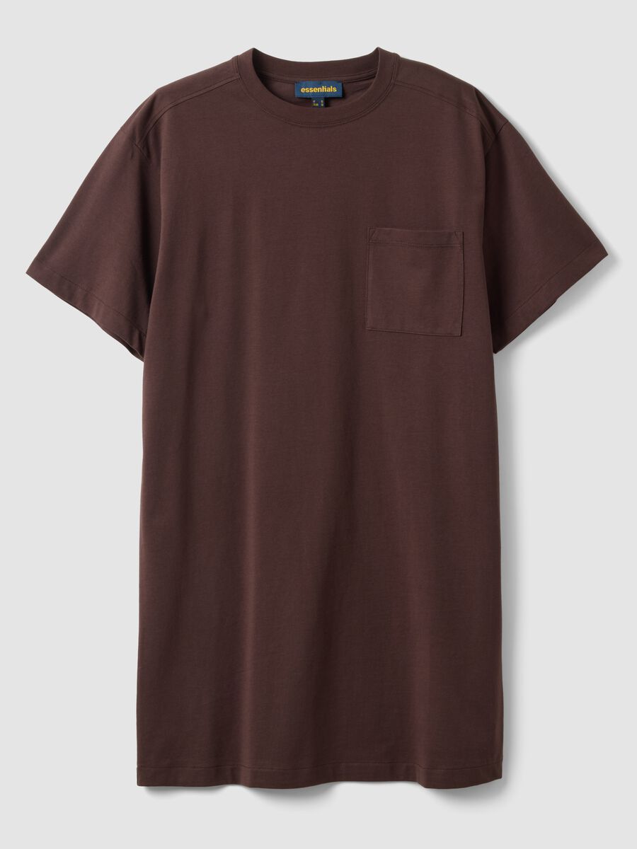 Brown pure cotton relaxed-fit dress_4