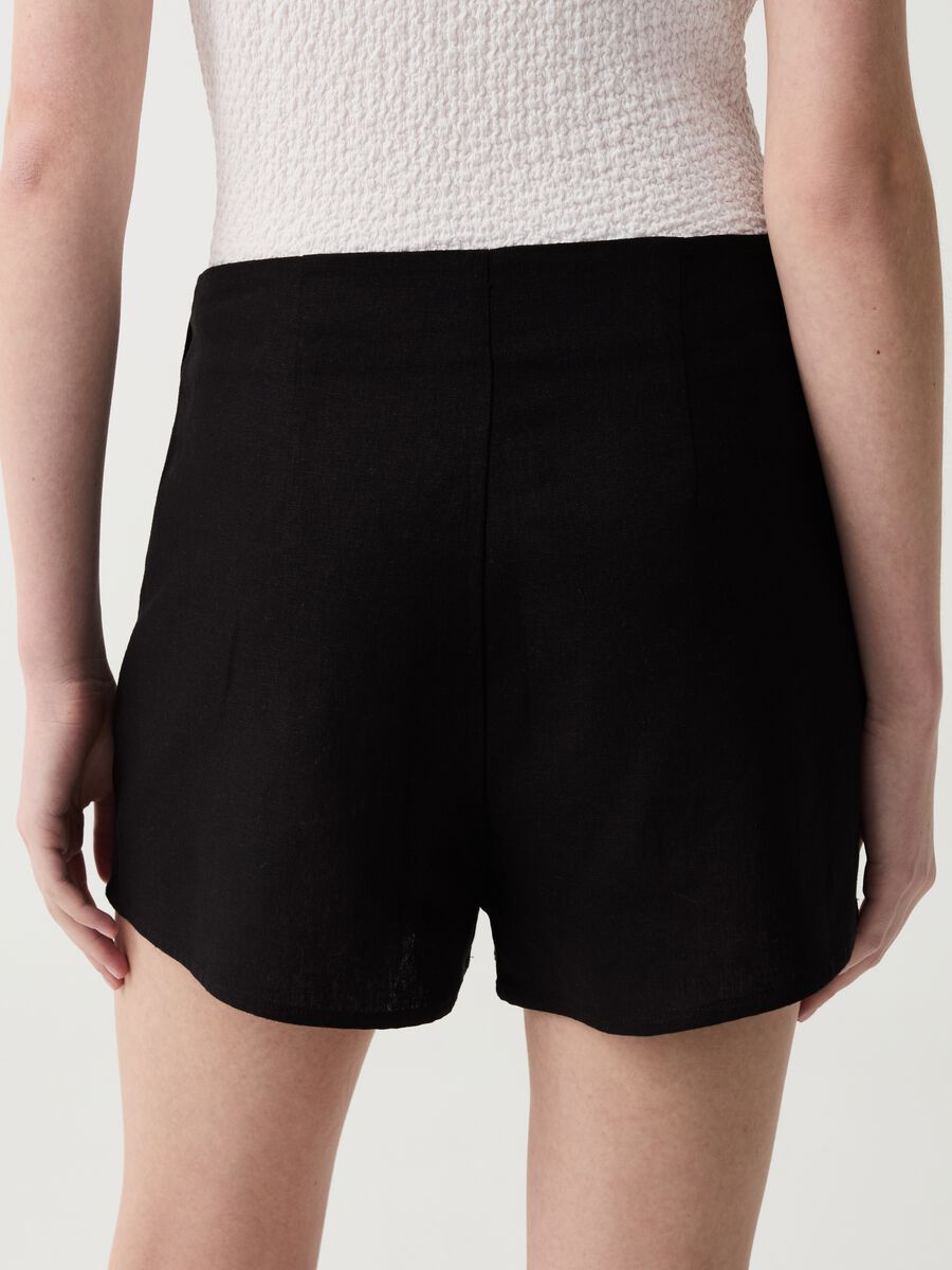 Skort in lino e viscosa_2