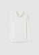 Cotton T-shirt with high neck_0