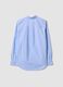Light blue pure cotton Oxford shirt, comfort fit_1